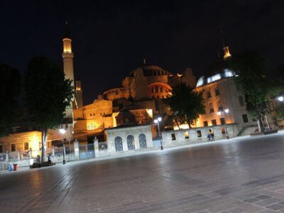 Die Hagia Sophia in der Nacht