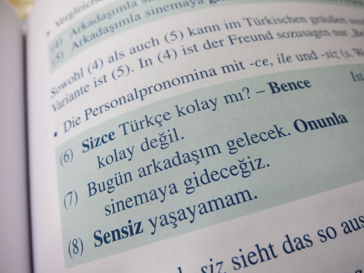 aus einem türkischen Grammatikbuch